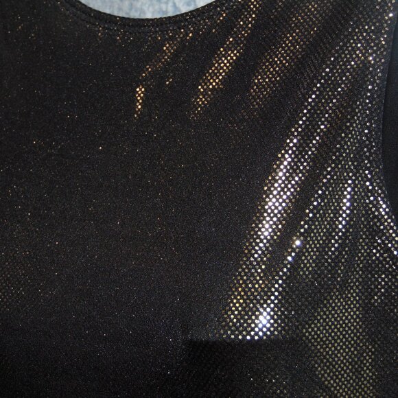 GK Shiny Gold Foil Leotard NoTag - Picture 2 of 8